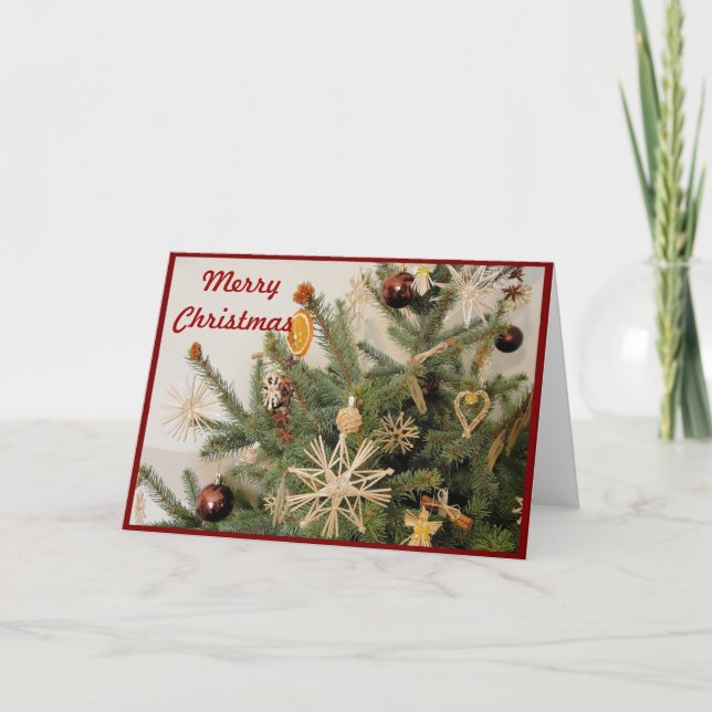 Frohe Weihnachten, Grüße Feiertagskarte (Vorderseite)