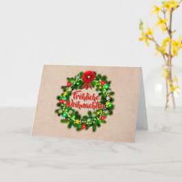 Frohe Weihnachten Grußenkarte Karte