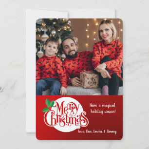 Frohe Weihnachten Grußkarte Einladung