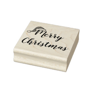 "Frohe Weihnachten" Gummi-Briefmarke Gummistempel