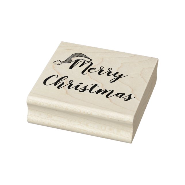 "Frohe Weihnachten" Gummi-Briefmarke Gummistempel (Stempel)