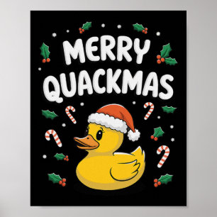 Frohe Weihnachten Gummi Duck S Xmas Geschenke Poster