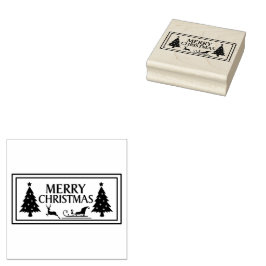 Frohe Weihnachten Gummistempel