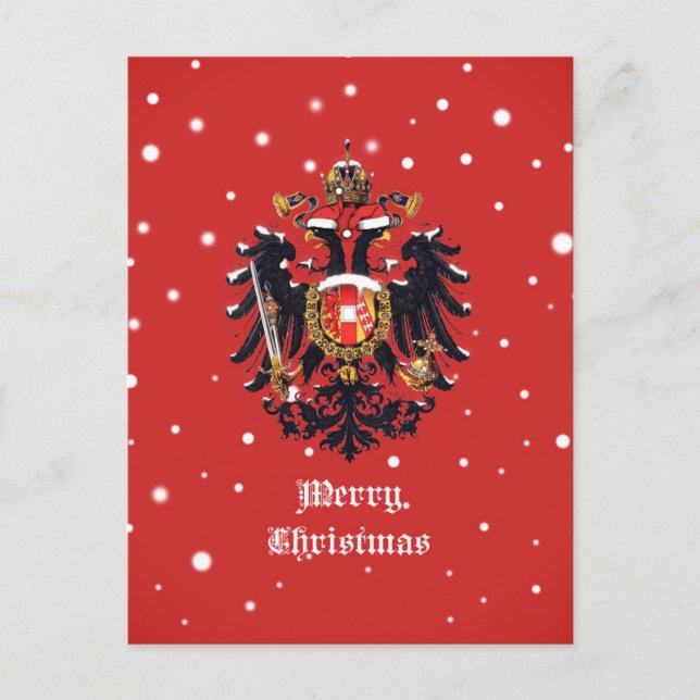 "Frohe Weihnachten" Habsburg Postkarte (Vorderseite)