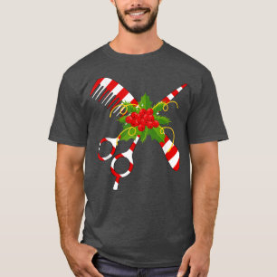 Frohe Weihnachten Hairstylist Lustiges Werkzeug Fr T-Shirt