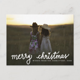 Frohe Weihnachten handgeschriebenes White Script-F