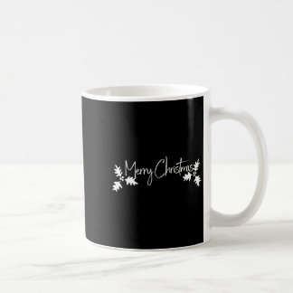 Frohe Weihnachten Handschrift Schrift mit Stechpal Kaffeetasse