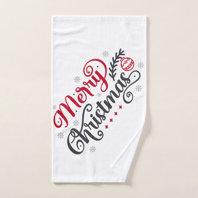 Frohe Weihnachten Handtuch (Handtuch)