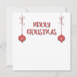 Frohe Weihnachten Hanging Ornaments Personalisiert