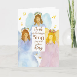Frohe Weihnachten Hark The Herald Angels Sing Karte