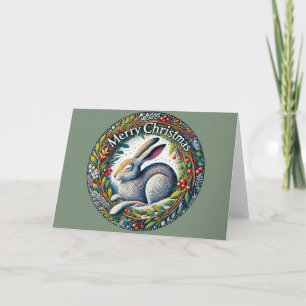 Frohe Weihnachten Hase Karte