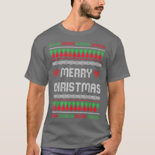 Frohe Weihnachten Hässliche Familien-Pyjama Pullov T-Shirt