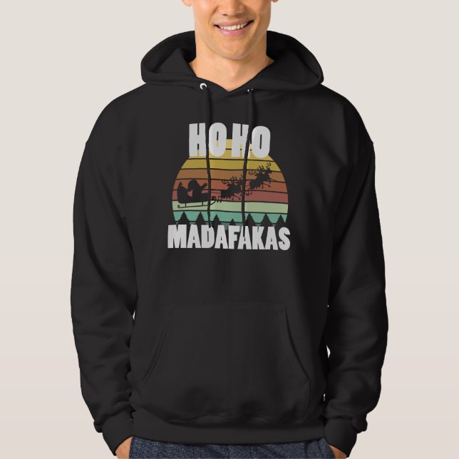 Frohe Weihnachten hässliche Weihnachten Hoodie (Vorderseite)