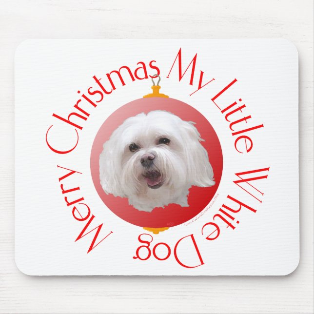 Frohe Weihnachten Havanese Mousepad (Vorne)