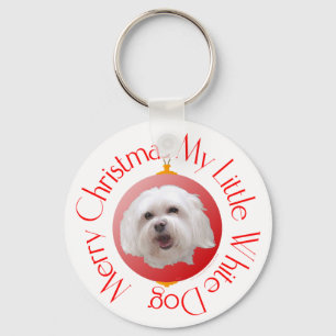 Frohe Weihnachten Havanese Schlüsselanhänger