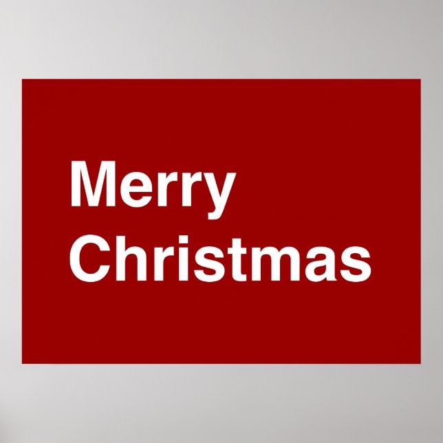 Frohe Weihnachten Helvetica Poster (Vorne)