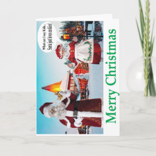 Frohe Weihnachten. Herr und Frau CAT Krallen. Karte