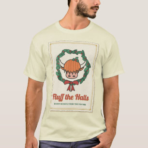 Frohe Weihnachten Highland Kuh T-Shirt