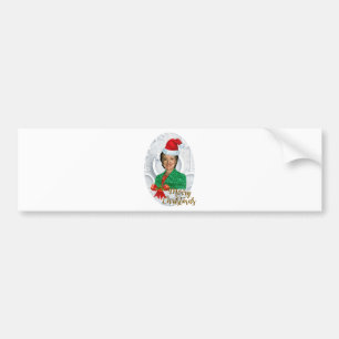 frohe weihnachten Hillary Clinton Autoaufkleber