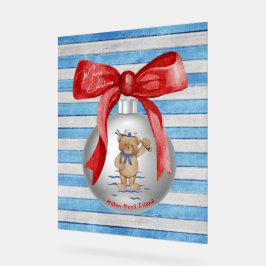 Frohe Weihnachten Hilton Head Island Bear Ornament Acrylschild