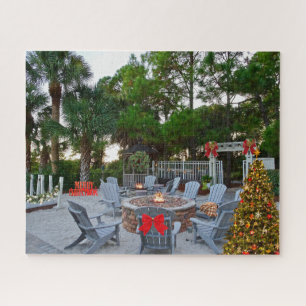 Frohe Weihnachten Hilton Head Island Fire Pit