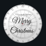 Frohe Weihnachten hinzufügen Namen Text benutzerde Dartscheibe<br><div class="desc">Entwurf</div>
