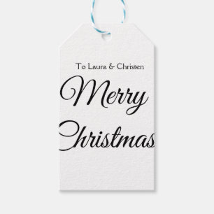 Frohe Weihnachten hinzufügen Namen Text benutzerde Geschenkanhänger
