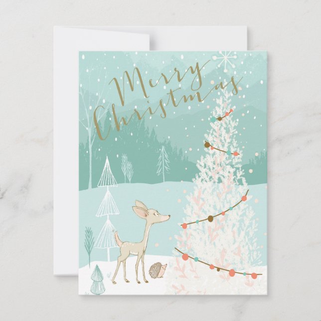 Frohe Weihnachten Hirsch (Vorderseite)