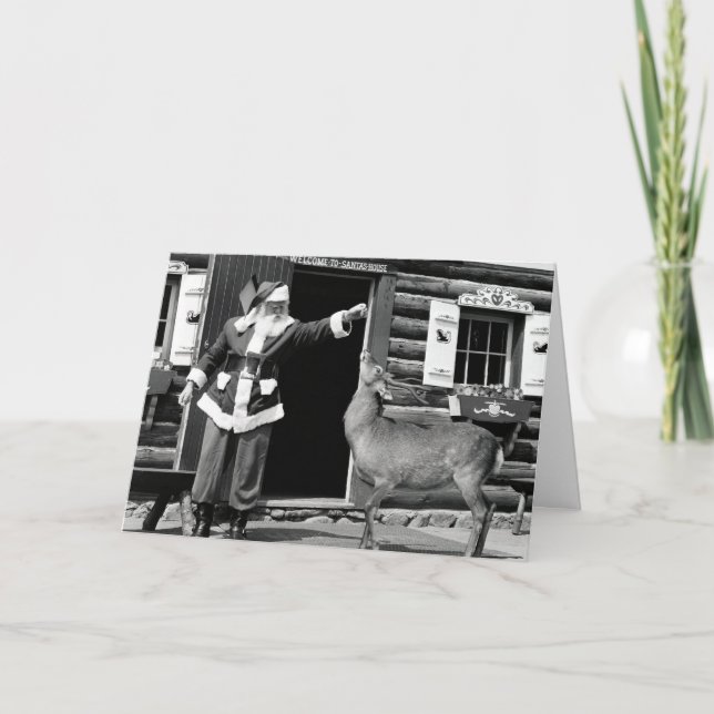 Frohe Weihnachten Hirsch! (Vorderseite)