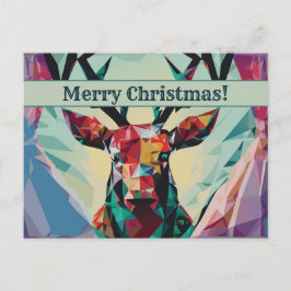 Frohe Weihnachten Hirsch Postkarte