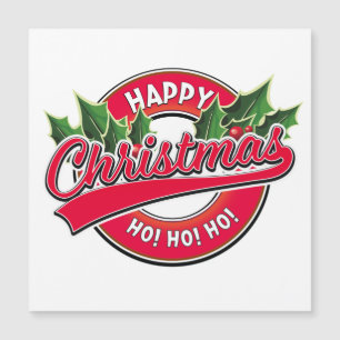 Frohe Weihnachten Ho! Ho! Ho! Auto-Magnet Magnetkarte
