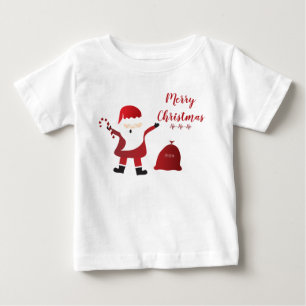 Frohe Weihnachten Ho Ho Ho Santa Claus Baby T-shirt