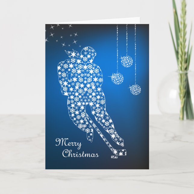 Frohe Weihnachten Hockey-Schneeflocken Frauen (Vorderseite)