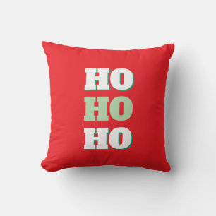 Frohe Weihnachten HoHoHo Party Minimalistisch Schl Kissen