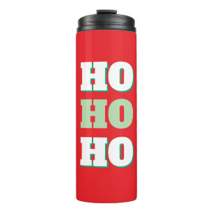 Frohe Weihnachten HoHoHo Party Minimalistisch Schl Thermosbecher