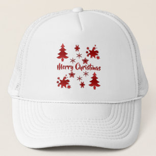 Frohe Weihnachten, Holiday Red Design, Truckerkappe