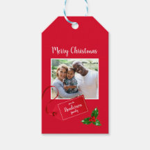 Frohe Weihnachten Holly Sprig - Custom Foto -