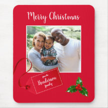 Frohe Weihnachten Holly Sprig - Custom Foto -