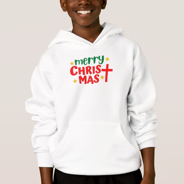 Frohe Weihnachten Hoodie (Vorderseite)