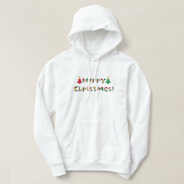 Frohe Weihnachten! Hoodie (Design vorne)