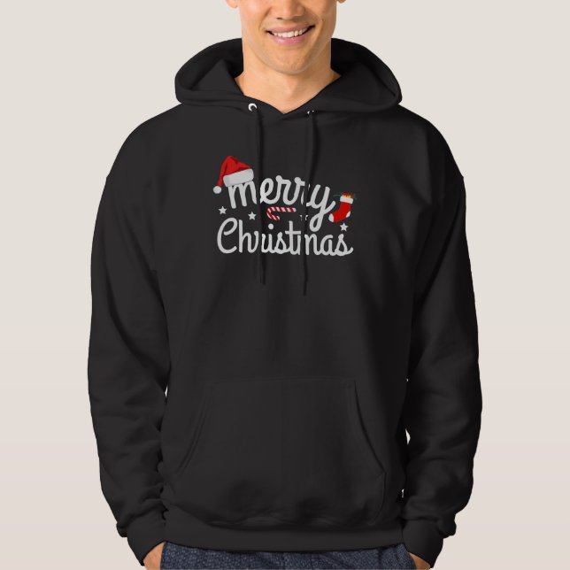 Frohe Weihnachten Hoodie (Vorderseite)