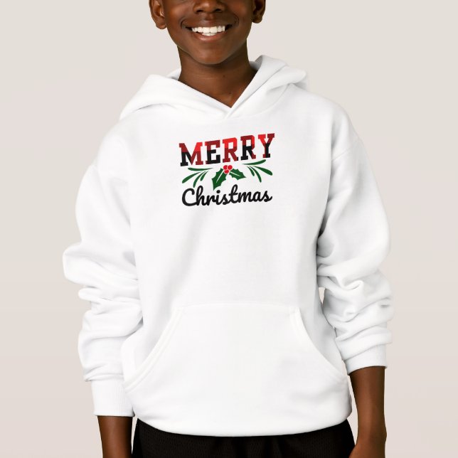 Frohe Weihnachten Hoodie (Vorderseite)