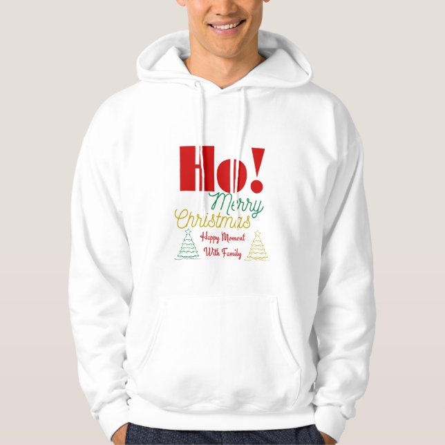 Frohe Weihnachten Hoodie (Vorderseite)