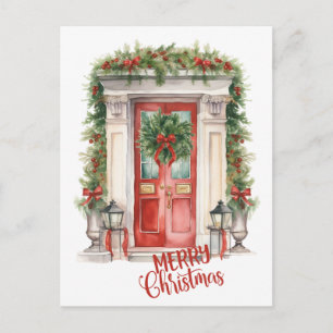 Frohe Weihnachten - Hübsches Weihnachtszuhause Postkarte