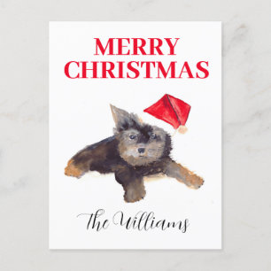 Frohe Weihnachten Hund Tier Haustier Elegante Aqua