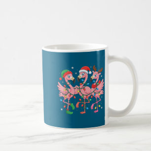 Frohe Weihnachten Hut Santa Flamingo Licht Weihnac Kaffeetasse
