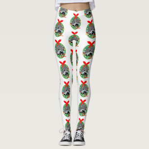 frohe Weihnachten Igel Leggings