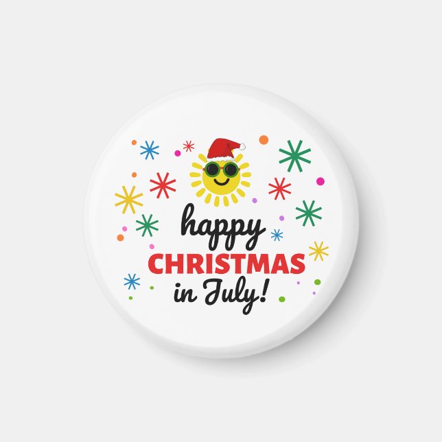 Frohe Weihnachten im Juli Magnet (Vorne)