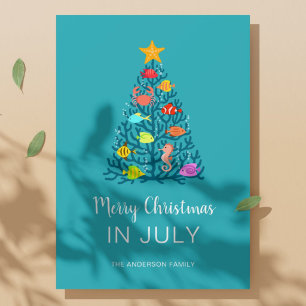 Frohe Weihnachten im Juli Tropischer Korallenbaum