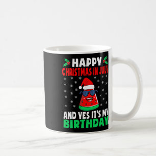 Frohe Weihnachten im Juli und ja es ist mein Gebur Kaffeetasse